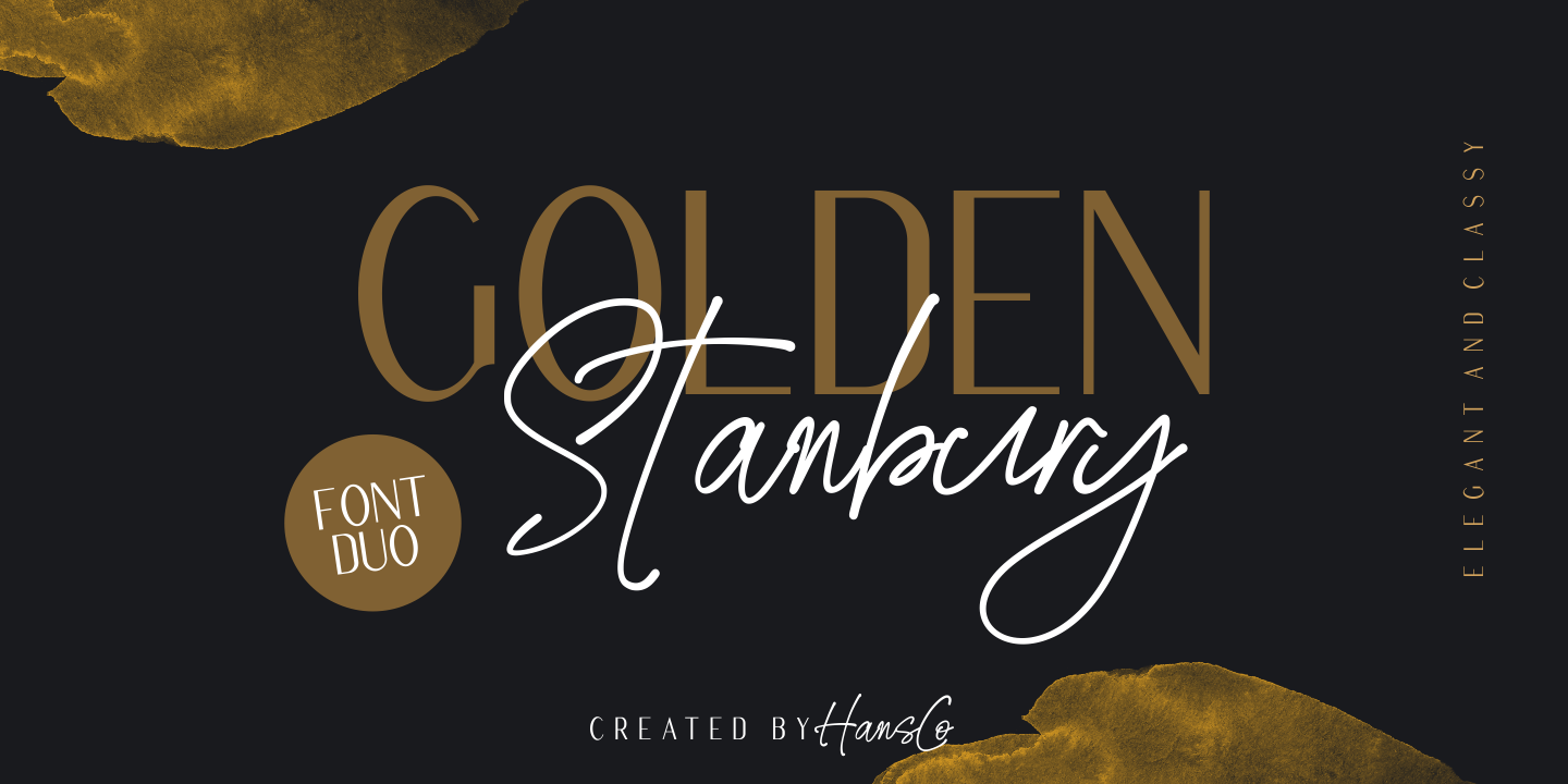 Golden Stanbury Font preview